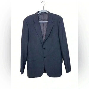 Theory grey wool suit coat jacket 42 long